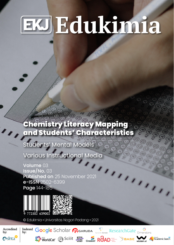 Edukimia Vol 3 No 3 - Editorial - Front Cover