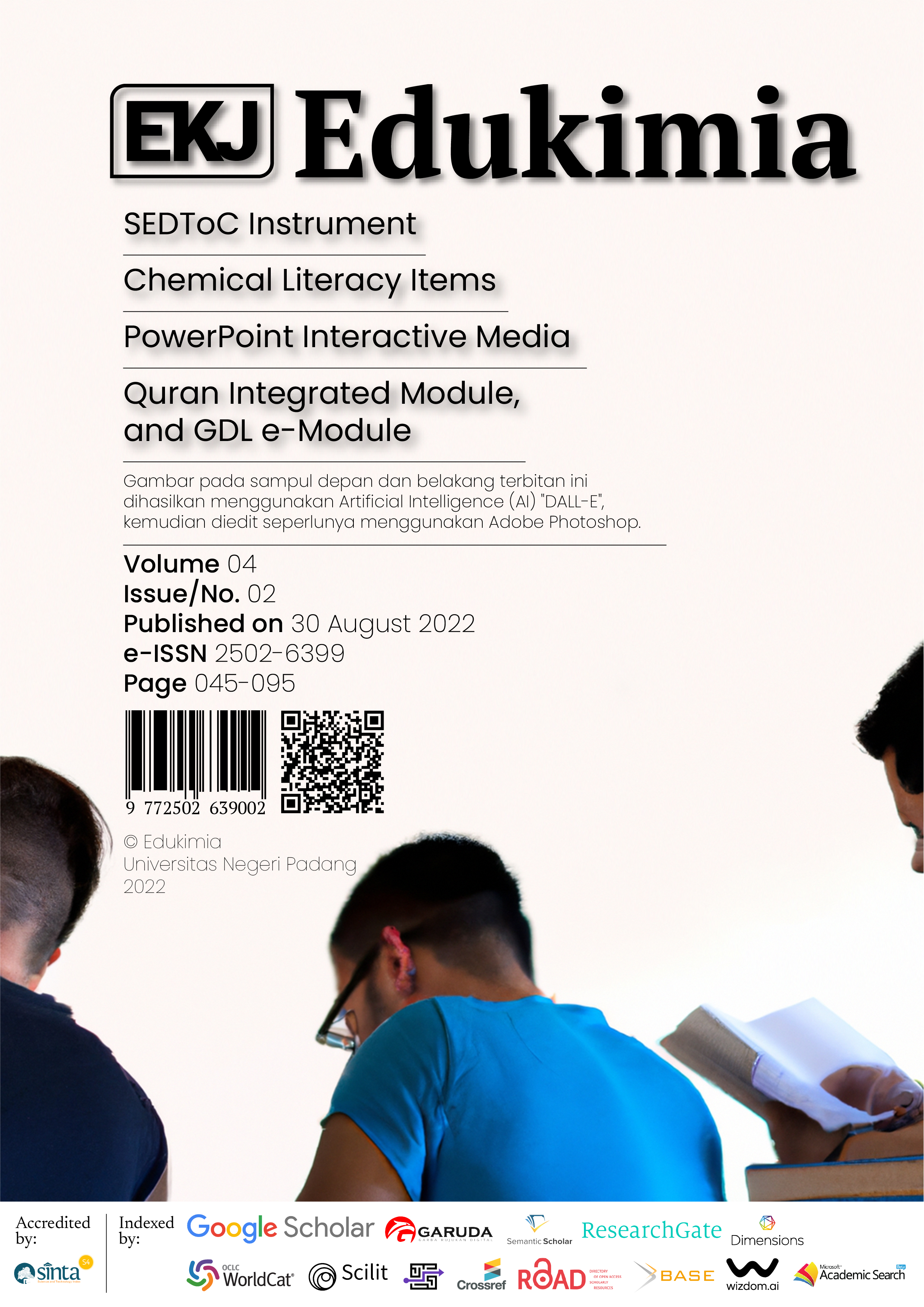 Edukimia Vol 4 No 2 - Juli 2022 - Editorial - Front Cover
